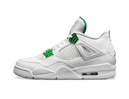 Tennarit ja kengät Jordan Air Jordan 4 Retro "Green Metallic" Valkoinen | CT8527-113