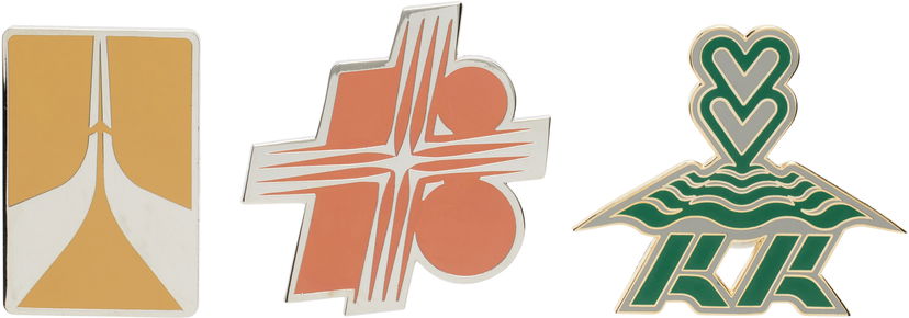 Pin KIKO KOSTADINOV Kiko Kostadinov Sunrise Brooch Set Oranssi | KKWSS25ACC04-127