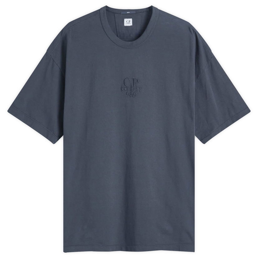 T-paita C.P. Company 20/1 Logo T-Shirt Musta | CMTS181A-005697G-995
