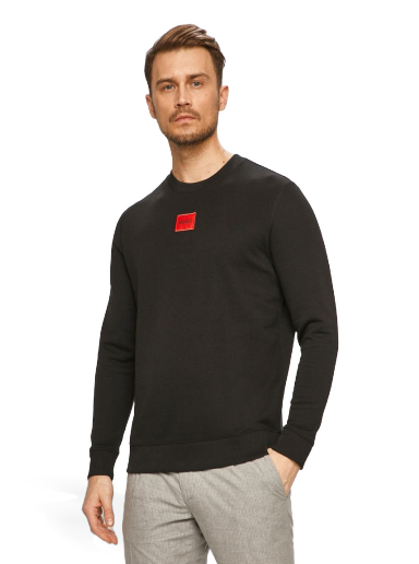 Huppari BOSS Crewneck Sweatshirt Musta | 50447964