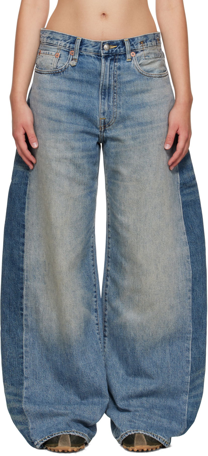 Jeans R13 R13 Insert D'Arcy Loose Jeans Sininen | R13WD192-D347A