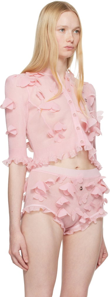 Pikkuhousut Coperni Coperni Knitted Butterfly Top Vaaleanpunainen | COPML142Y3015, 1