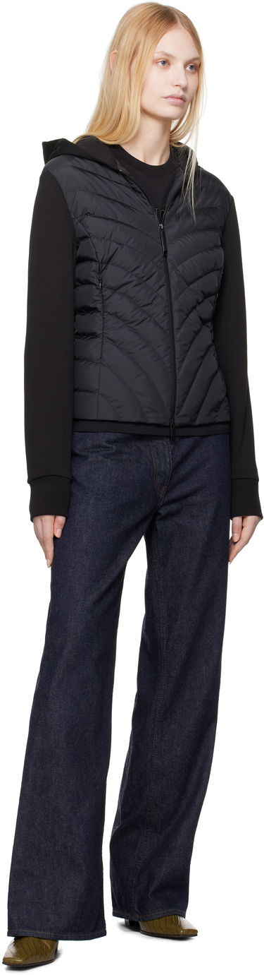 Huppari Moncler Moncler Zip Up Hooded Down Cardigan Musta | K10938G00020809KZ, 4