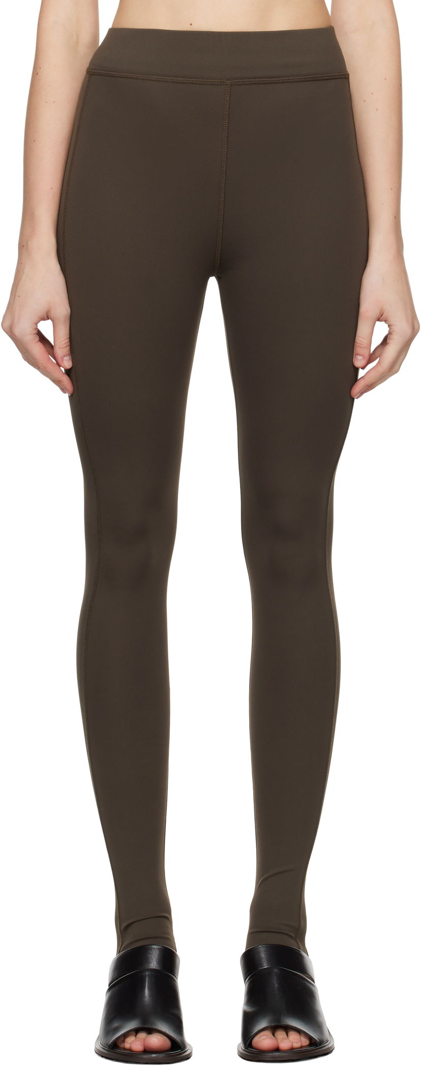 Leggingsit LEMAIRE LEMAIRE Second Skin Jersey Leggings Vihreä | PA1144 LJ1023