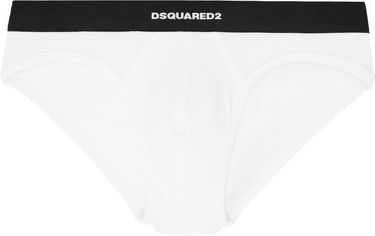 Pikkuhousut DSQUARED2 Dsquared2 Two-Pack Stretch Cotton Briefs Valkoinen | DCX200070, 1
