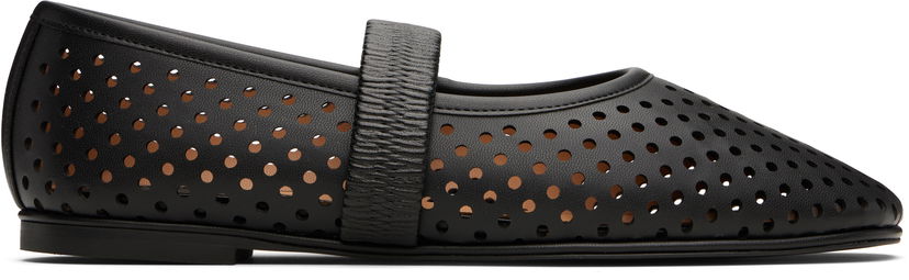 Tennarit ja kengät Stella McCartney Stella McCartney Ryder Perforated Ballerina Flats Musta | 810528KP027