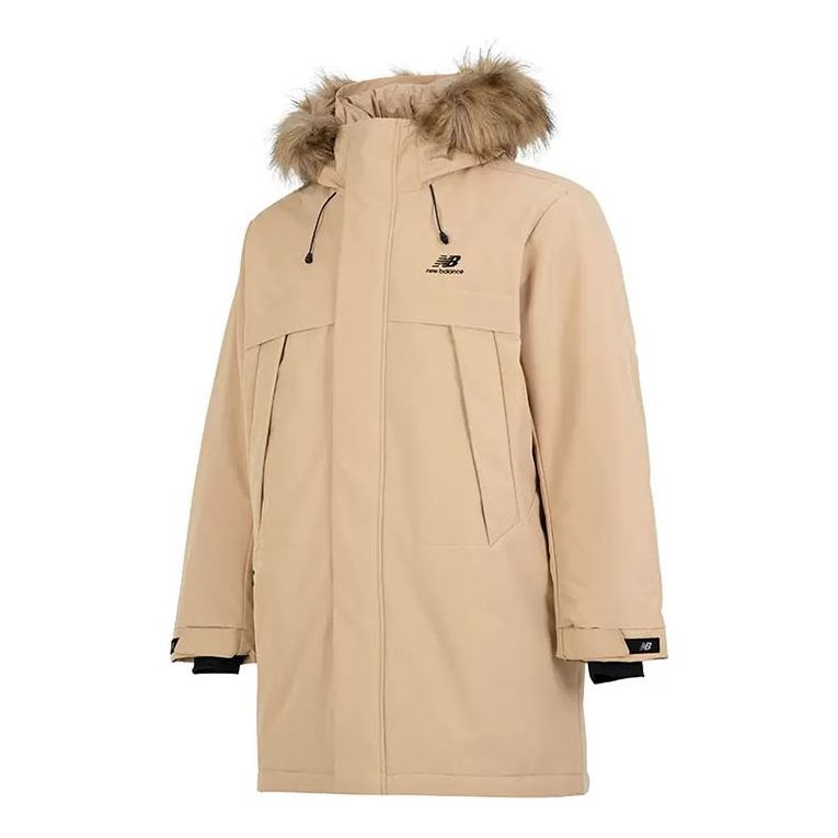 Parka New Balance Long Down Jacket Beige | 5PC44303-BEI