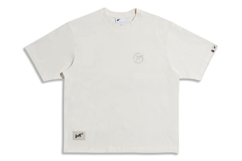T-paita BAPE BAPE x Highsnobiety Tee Ivory Valkoinen | 1J73-110-906