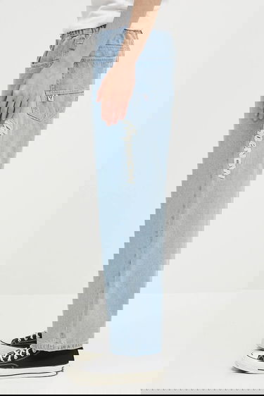 Jeans AAPE by A Bathing Ape AAPE by A Bathing Ape 'AAPE Now' Moonface Logo Jeans Sininen | AAPPTMB662XBOBLL, 4