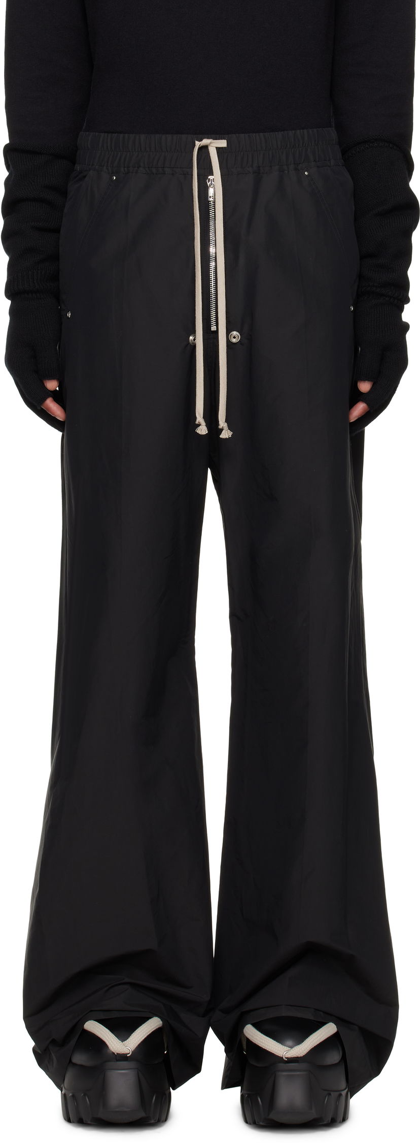 Housut Rick Owens Belas Trousers Musta | MU02D2A02 M4431