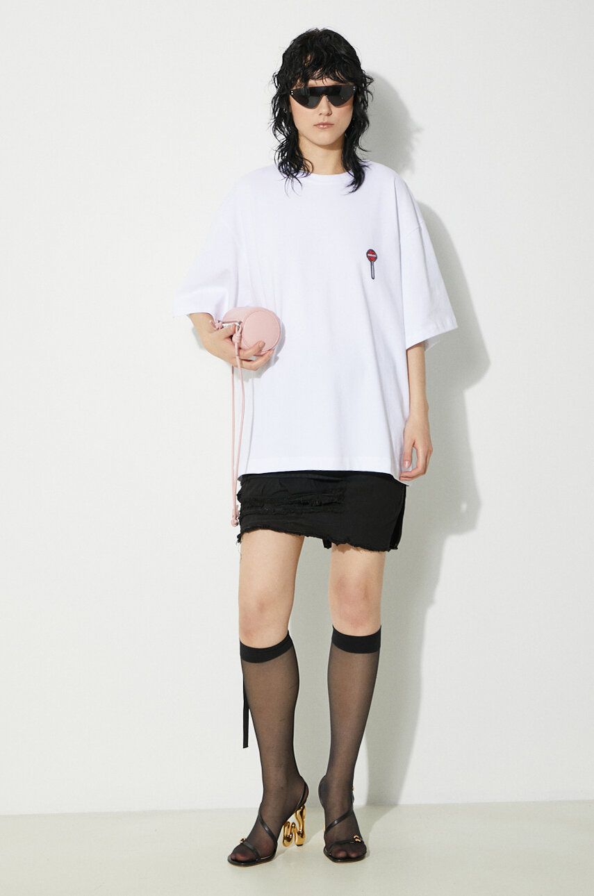 T-paita Fiorucci Fiorucci Lollipop Patch Boxy T-Shirt Valkoinen | M01FPTSH103CJ01WH03, 1