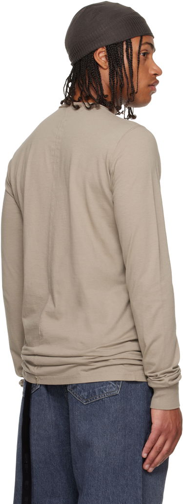 T-paita Rick Owens DRKSHDW Concordians Level LS T-shirt Beige | DU02E7260 RN, 2
