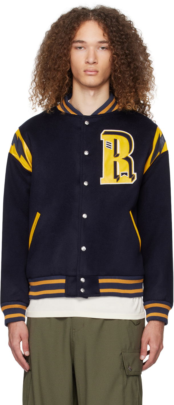 Bomber-takki Rhude 'American Spirit' Bomber Jacket Tummansininen | RHPS24JA01612133