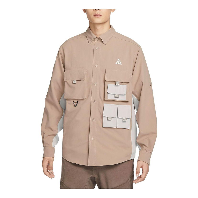 Paita Nike ACG ACG Devastation Trail Utility Shirt Beige | DN3937-248