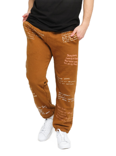 Verryttelyhousut Pleasures Remote Sweatpants Ruskea | P21W026