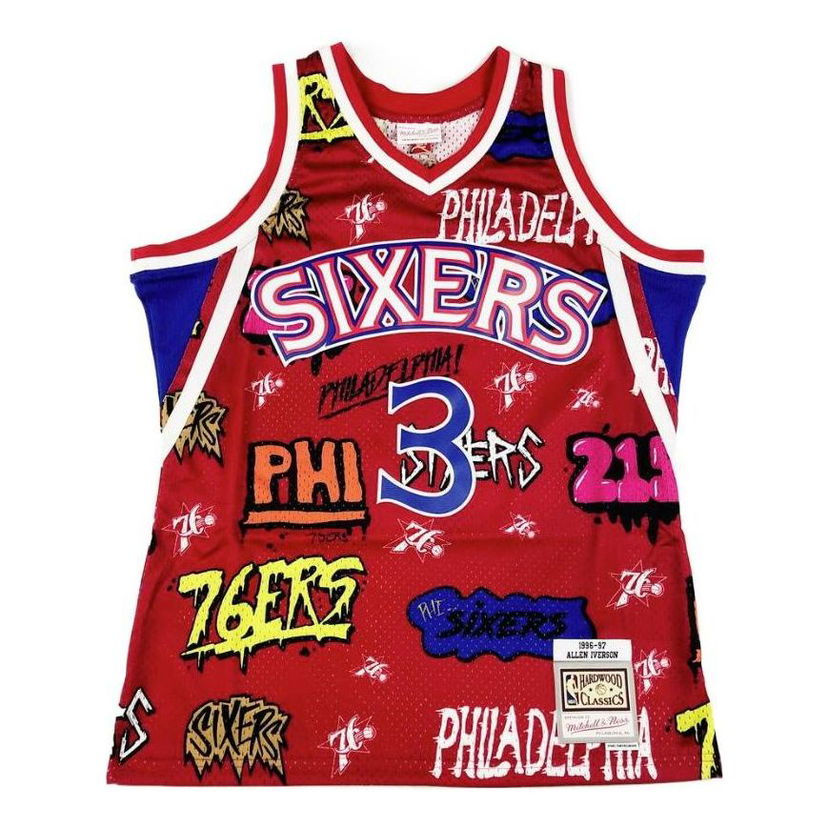 Tankkitoppi Mitchell & Ness Mitchell & Ness Philadelphia Sixers Basketball Jersey Punainen | TFSM4768-P7696AIVRED1
