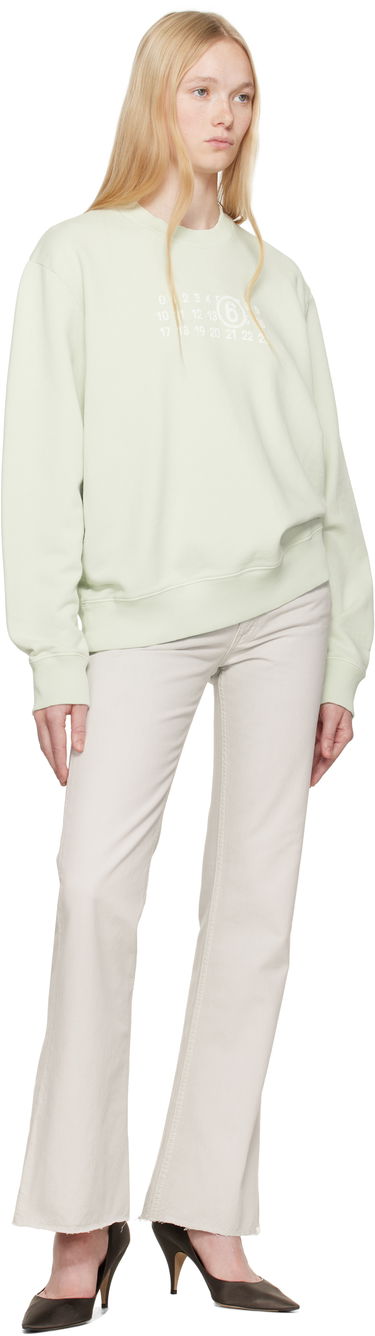 Villapaita Maison Margiela MM6 Maison Margiela Numeric Sweatshirt Vihreä | SH2GU0021 M25004, 3