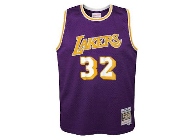 Jersey Mitchell & Ness Mitchell & Ness Los Angeles Lakers Magic Johnson Swingman Jersey Violetti | 9N2B7BRD0-LAKMJ-Y84