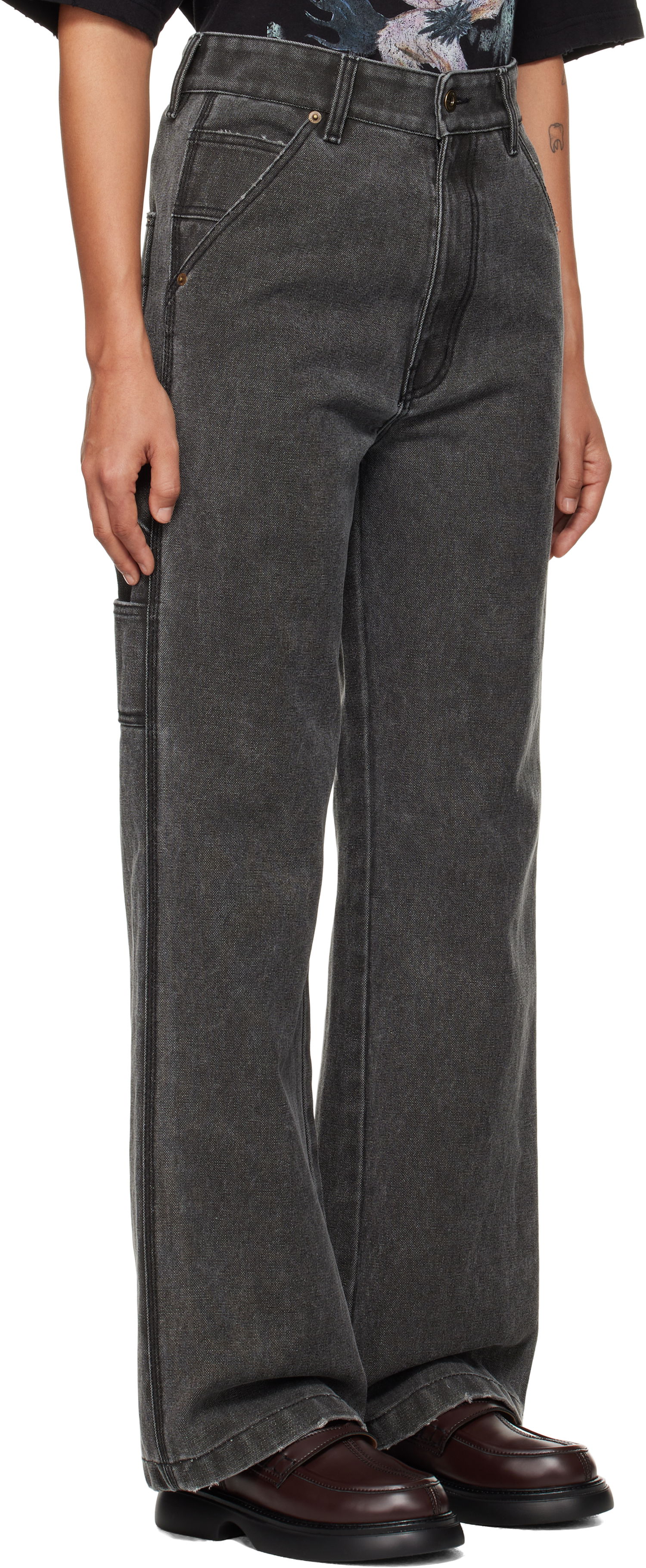 Jeans We11done We11done Carpenter Jeans Harmaa | WD-PT3-24-265-W-BK, 1