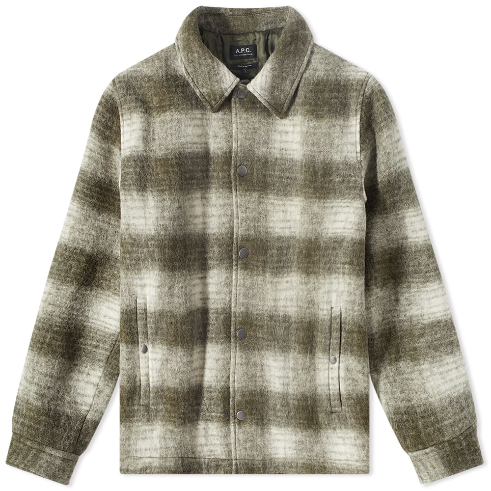 Takki A.P.C. New Alan Check Wool Jacket Vihreä | WOAOR-M02791-JAA, 0