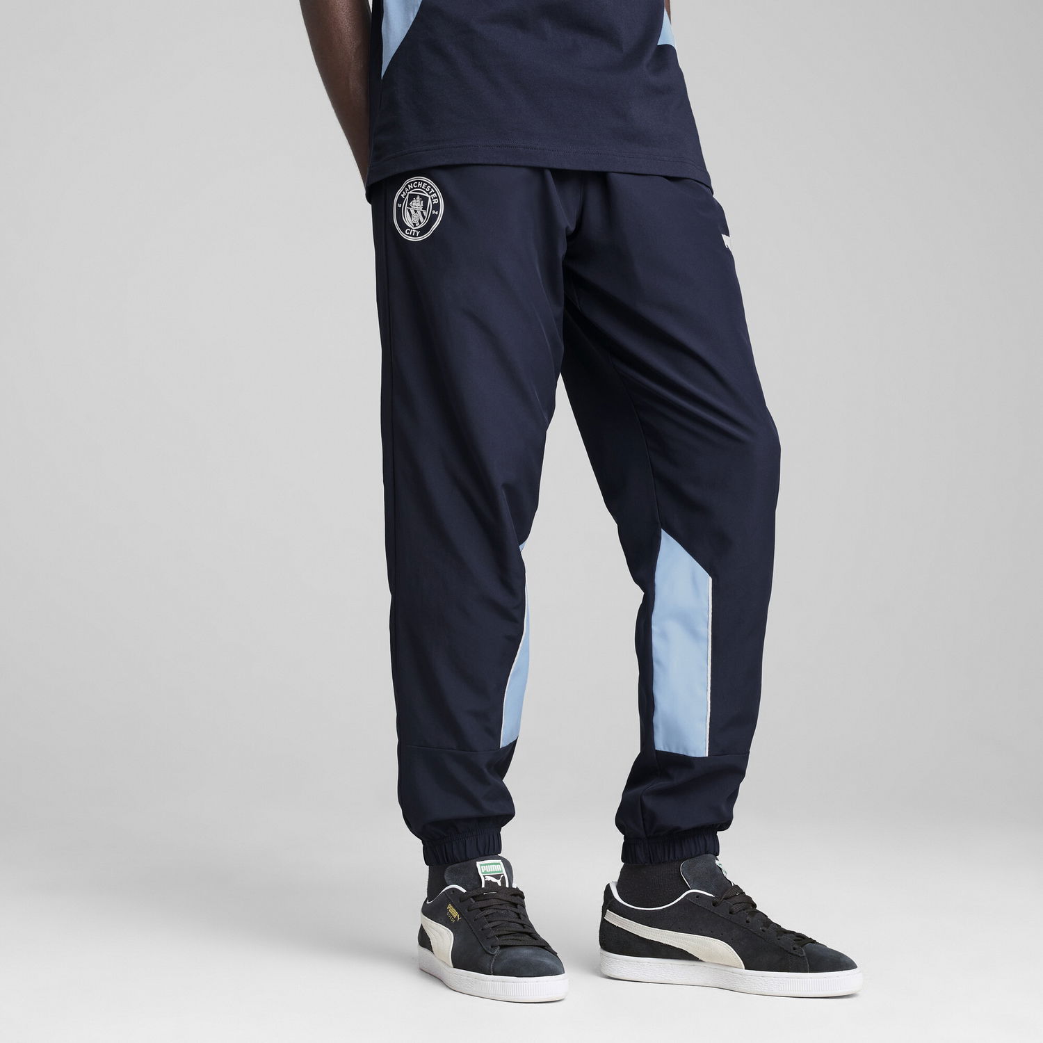 Verryttelyhousut Puma Manchester City ftblARCHIVE Woven Pants Tummansininen | 779132_73, 0