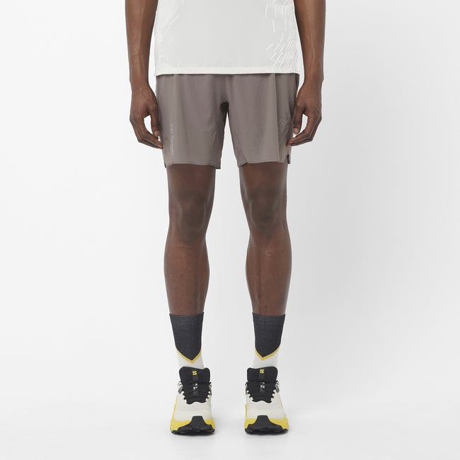 Shortsit Salomon Sense Aero Running Shorts 7-inch Inseam Harmaa | LC2614500