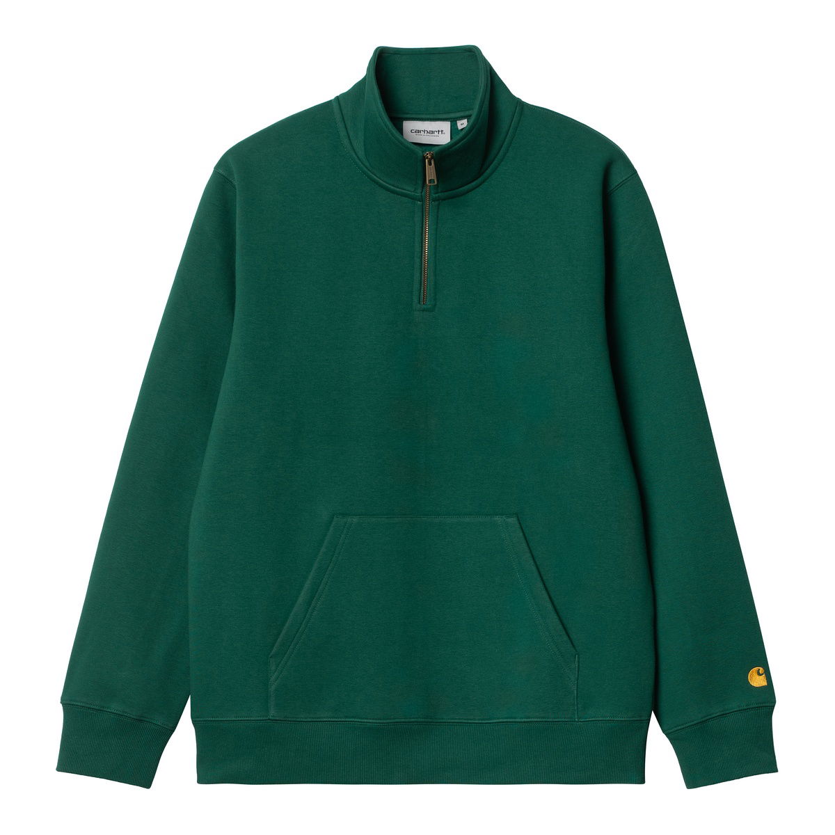 Huppari Carhartt WIP Chase Neck Zip Hoodie Vihreä | I033665_1YW_XX, 1