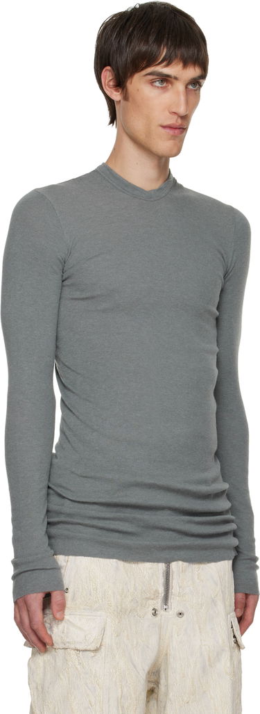 Huppari Rick Owens Concordians Rib LS Hoodie Vihreä | RU02E1260 RJR, 4