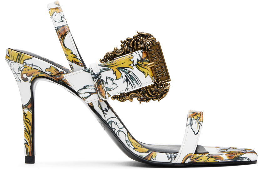 Asusteet Versace Versace Jeans Couture Emily Slingback Heeled Sandals Monivärinen | E78VA3S71_EZS366