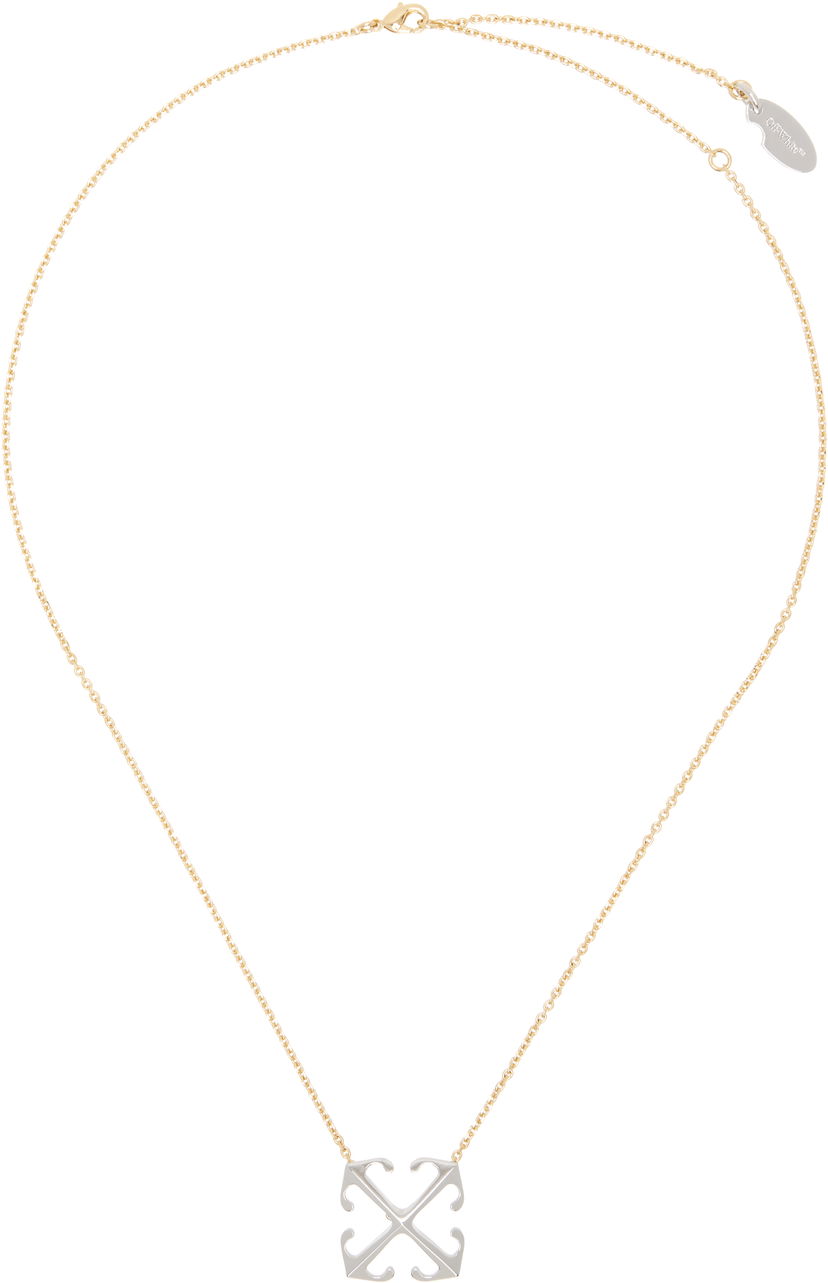 Kaulakoru Off-White Off-White Arrow Pendant Necklace Metallinen | OWOB13OS25MET0017672