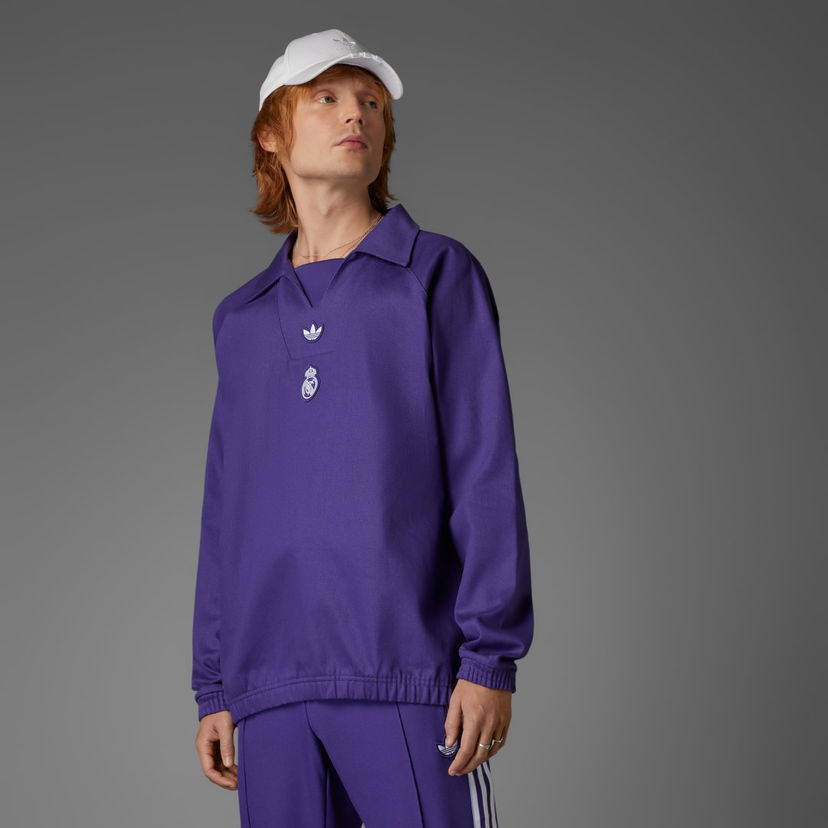 Villapaita adidas Performance Real Madrid Terrace Icons Drill Top Violetti | JF2578