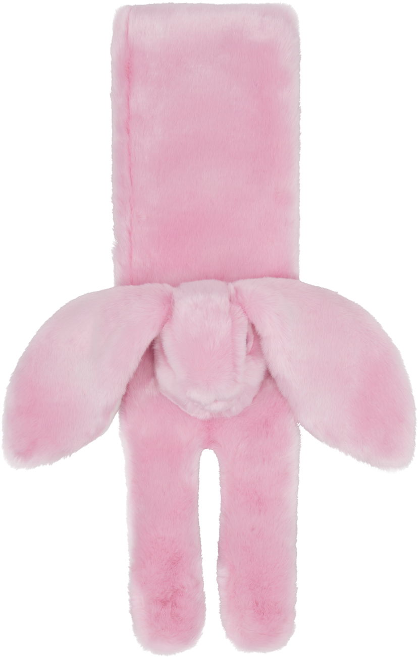Huivi KENZO Kenzo Bunny Faux-Fur Scarf Vaaleanpunainen | FF62EW0169FW