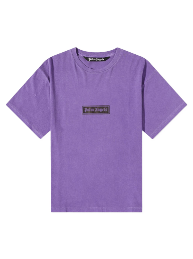 T-paita Palm Angels Garmet Dyed Box Logo Tee Violetti | PMAA065F22JER0013701