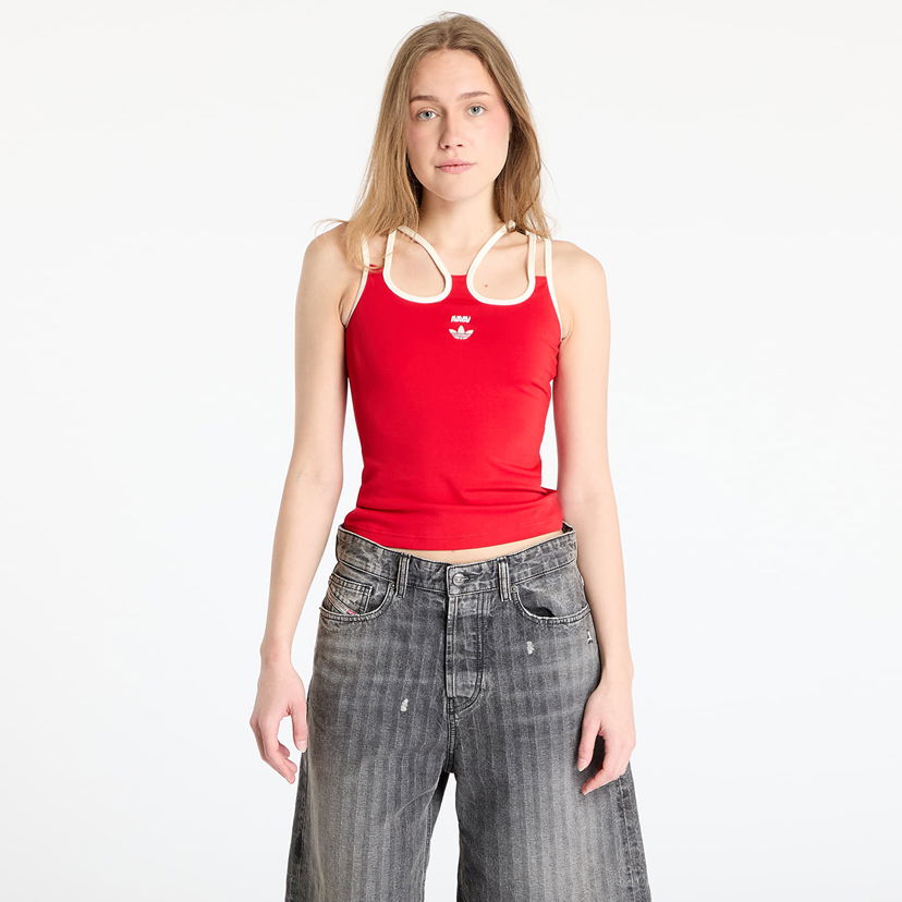 Tankkitoppi adidas Originals adidas x Avavav Strap Tank Top Punainen | JP4856