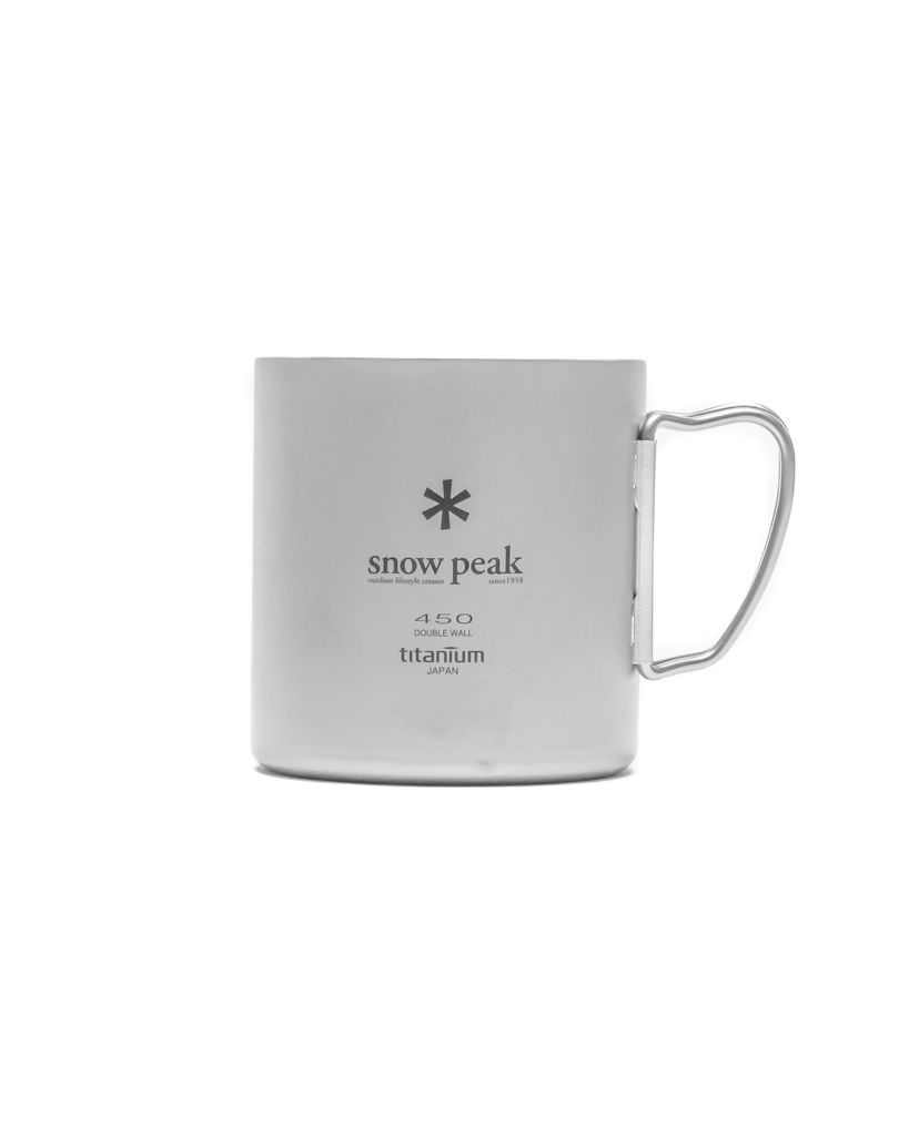 Juomapullo Snow Peak Double Wall Titanium Mug 450 Metallinen | MG-153
