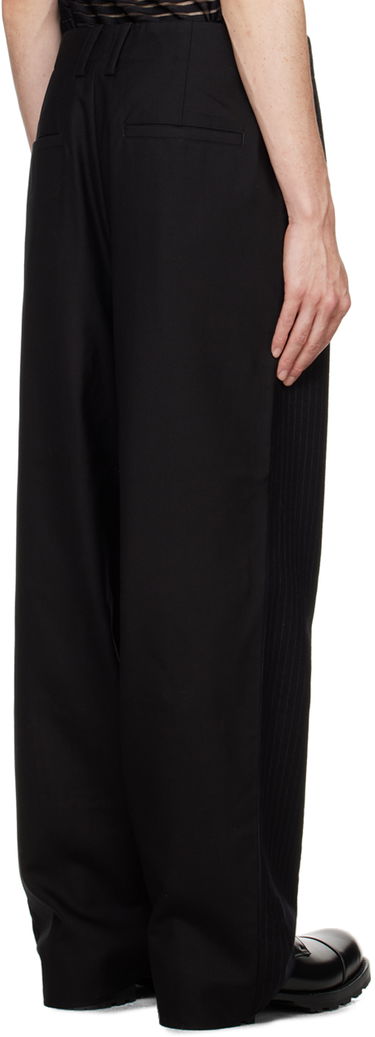 Housut Feng Chen Wang Feng Chen Wang Deconstructed Patchwork Trousers Musta | FUF18TR05, 2