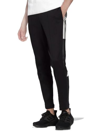 Verryttelyhousut adidas Performance 3-Stripes Cuffed Musta | hg2064