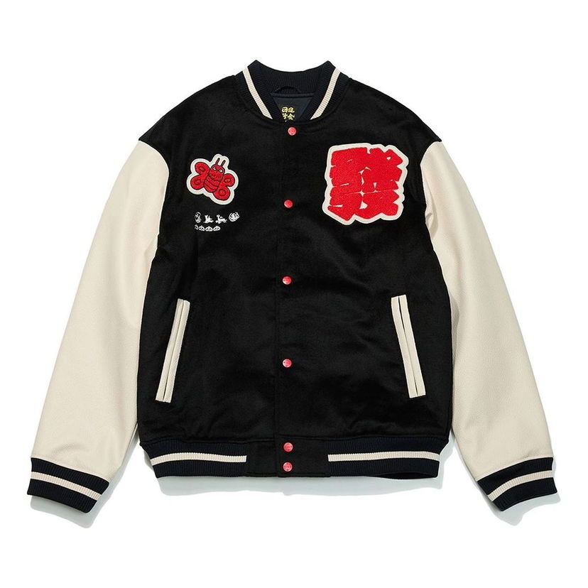 Bomber-takki Li-Ning Padded Varsity Jacket Musta | AJMT003-3