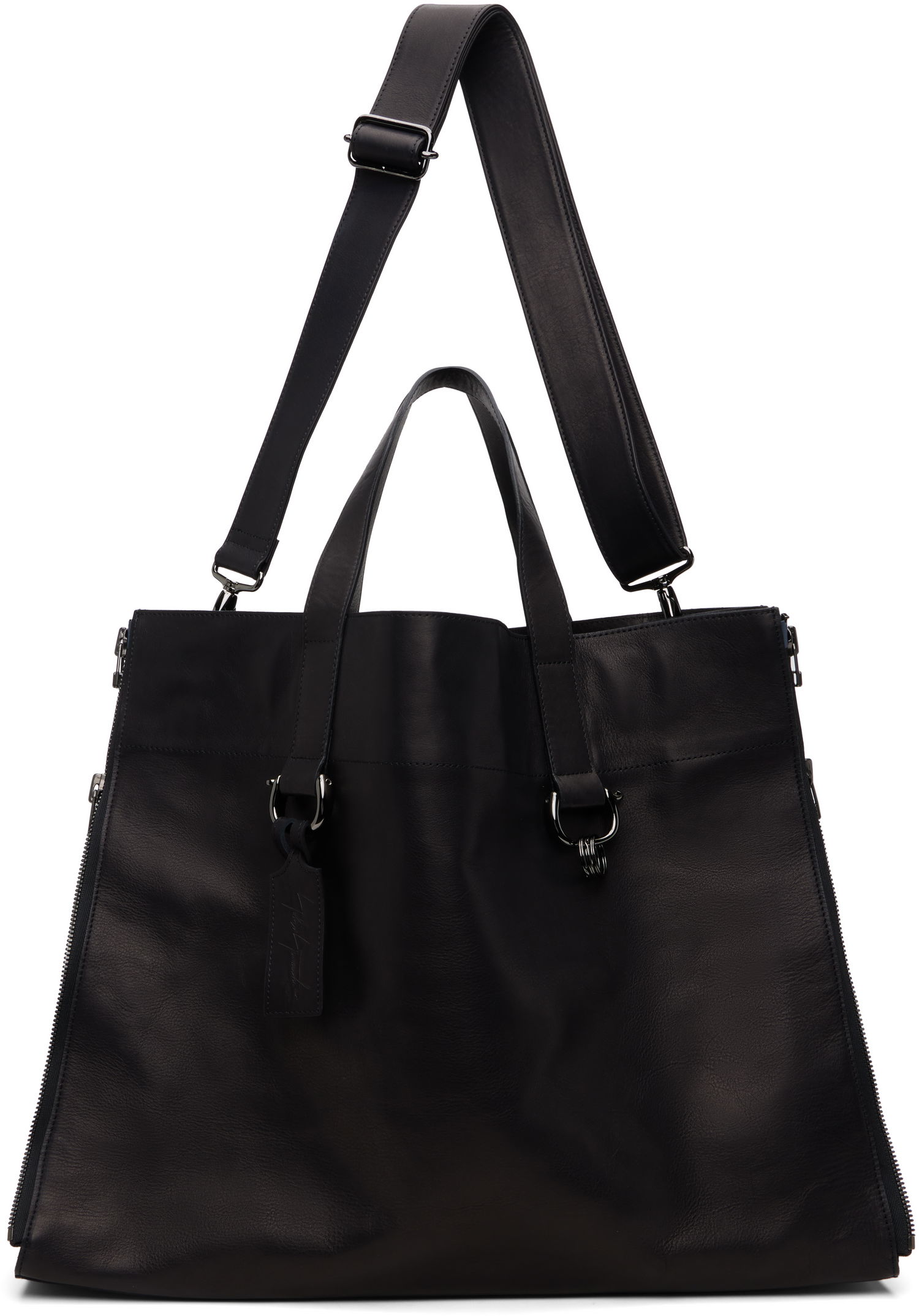 Kangaskassi Yohji Yamamoto YOHJI YAMAMOTO Zipper LL Tote Musta | DM-I01-784, 0