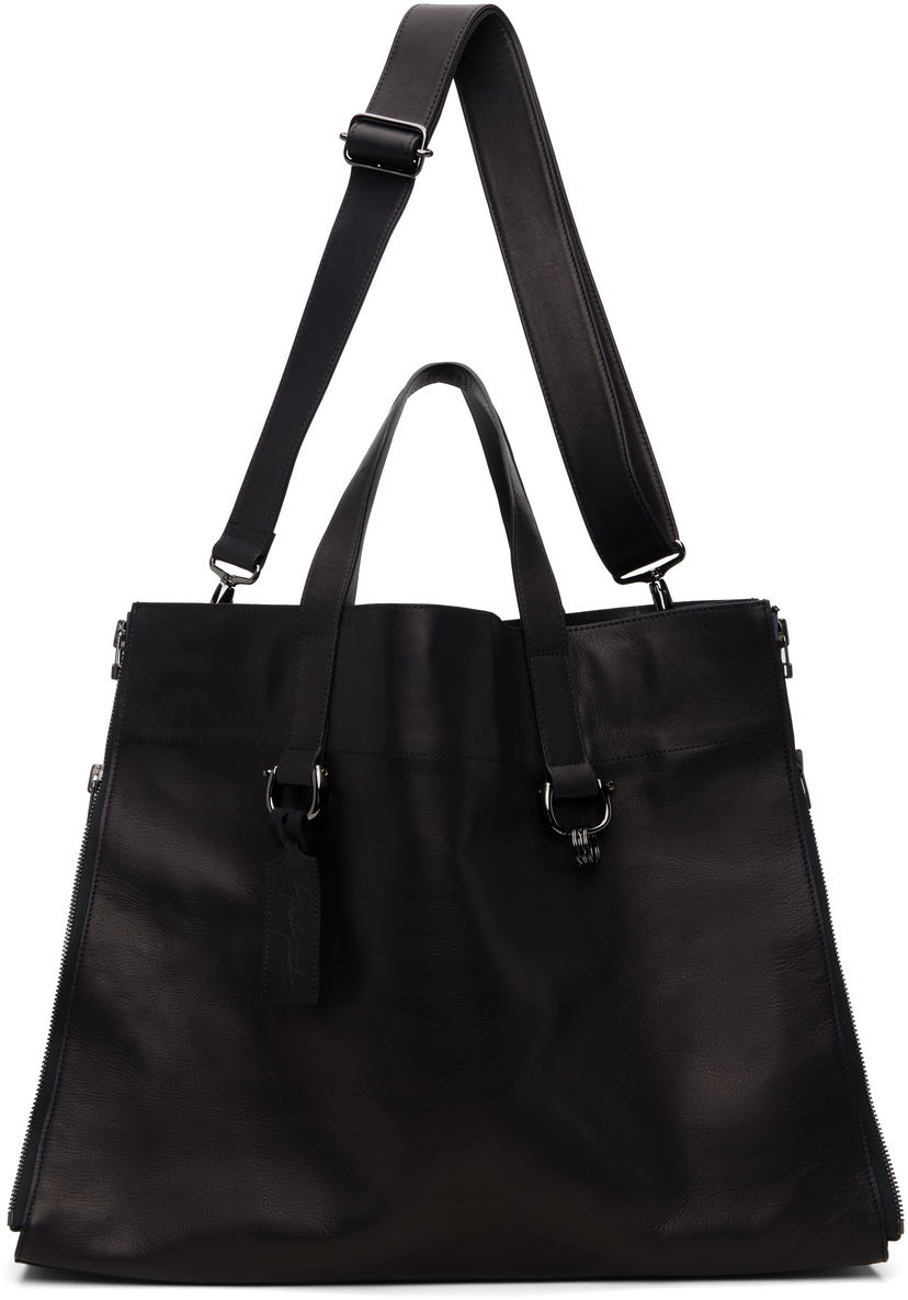 Kangaskassi Yohji Yamamoto YOHJI YAMAMOTO Zipper LL Tote Musta | DM-I01-784