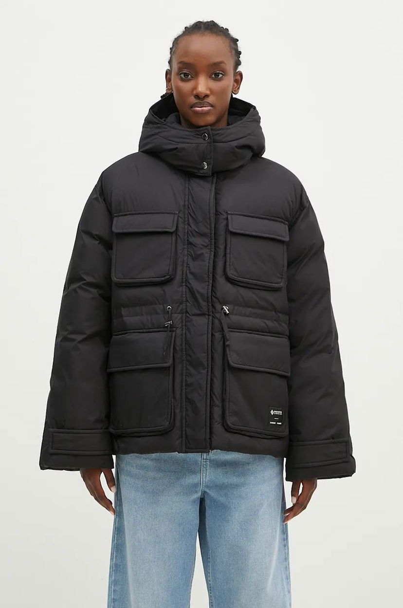 Puffer takki Samsoe Samsoe Oversize Puffer Jacket Musta | F24300003