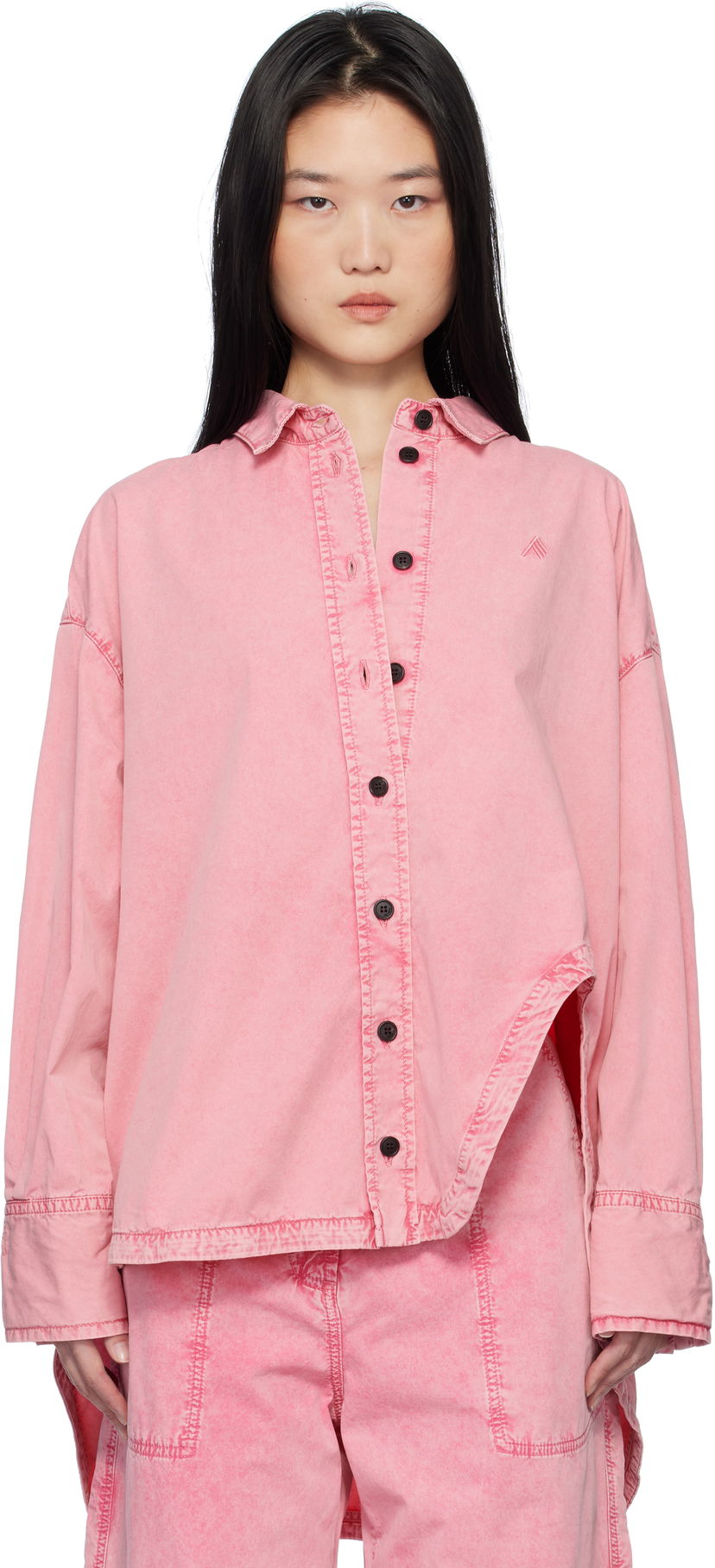 Paita The Attico Attico Diana Denim Shirt Vaaleanpunainen | 250WCB00068 DDC098AA