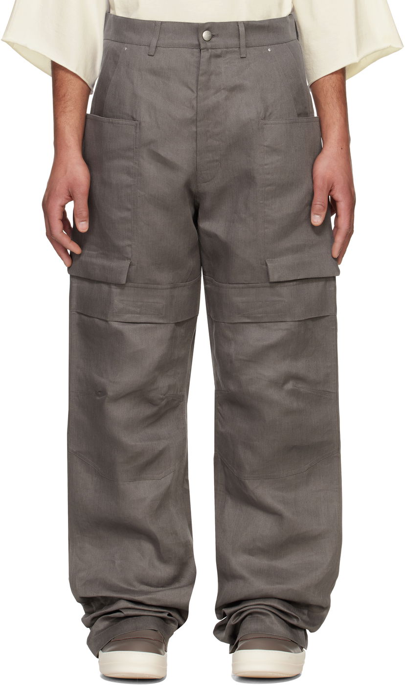 Cargo housut Rick Owens Rick Owens Hollywood Stefan Cargo Pants Harmaa | RU01E5346 TWL
