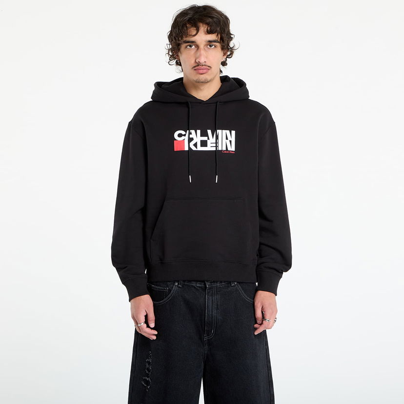 Huppari CALVIN KLEIN Calvin Klein Jeans Men's Terry Hoodie Musta | LV04RD258G UB1