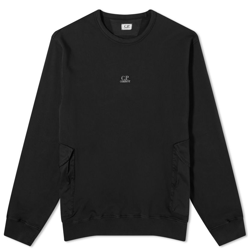 Huppari C.P. Company Pocket Crew Sweat Musta | 16CMSS248A-110039M-999