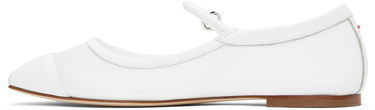Vaatteet Aeyde Aeyde Uma Mesh Toe-Cap Ballerina Flats Valkoinen | A11-FL-RKLS08FL181-SS25-1020-007, 2