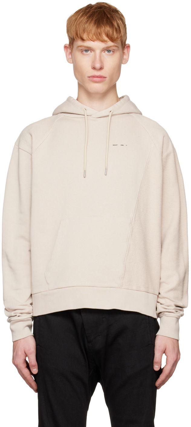 Huppari HELIOT EMIL Phylum Hoodie Beige | HE_M_08_033_C03_ST18