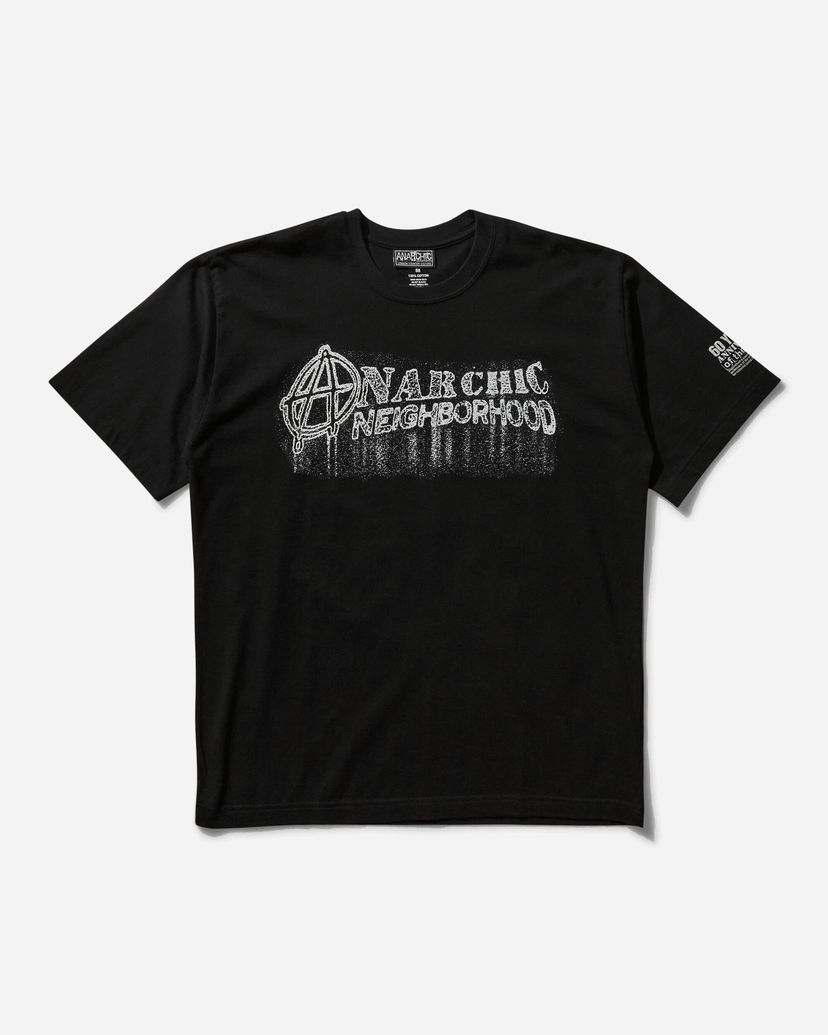 T-paita Neighborhood Anarchic Adjustment SS-2 T-Shirt Musta | 242PCAJN-ST02S BK