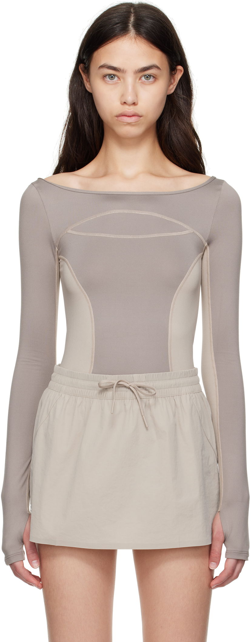 Body On Running FKA twigs Edition Studio Long Sleeve Top Beige | 1WF11623318