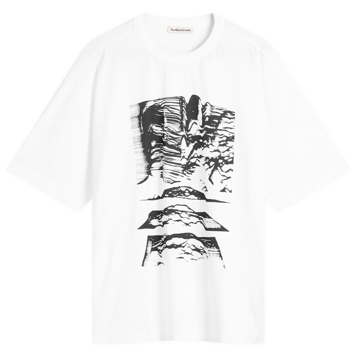 T-paita YMC YMC Triple Mountains T-Shirt, Size Small Valkoinen | P6ZAE-10, 0